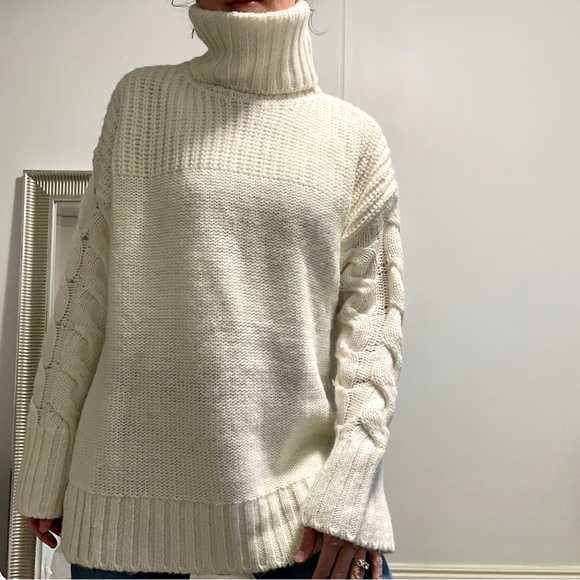 Pietro Brunelli Oversized Chunky Knit Turtleneck Sweater - size small - Picture 2 of 8